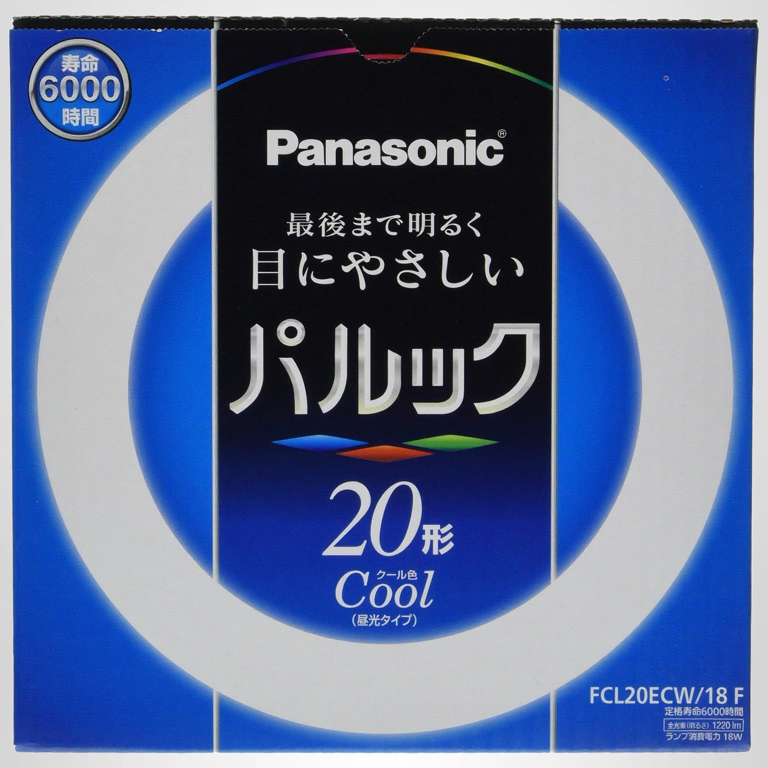 Panasonic FCL20ECW/18 F Cool 蛍光灯 20形 10本 Amazon | パナソニック 丸形蛍光灯(FCL) パルック 20W形 G10q クール色